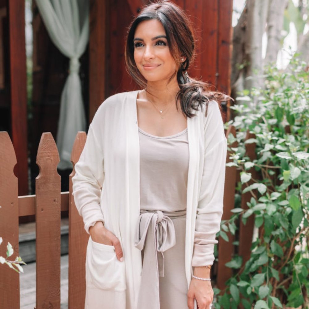 Amaryllis X HeyNasreen Keep It Cozy Cardigan in Mocha - XS